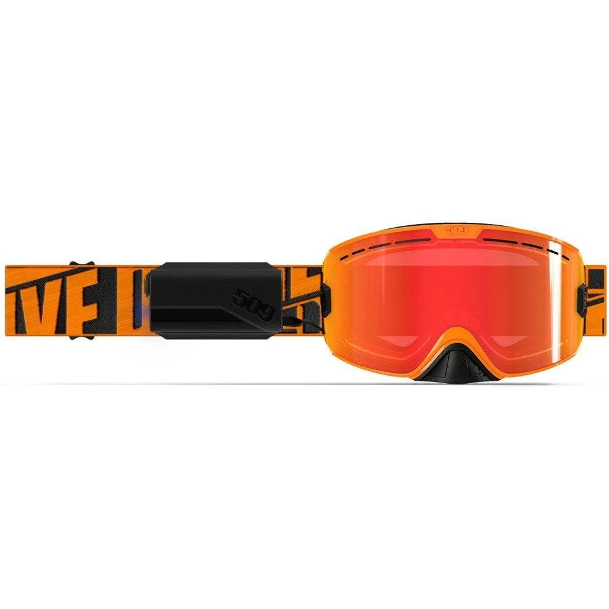 Hi-Vis Black Yellow Tint Heated Goggle N713