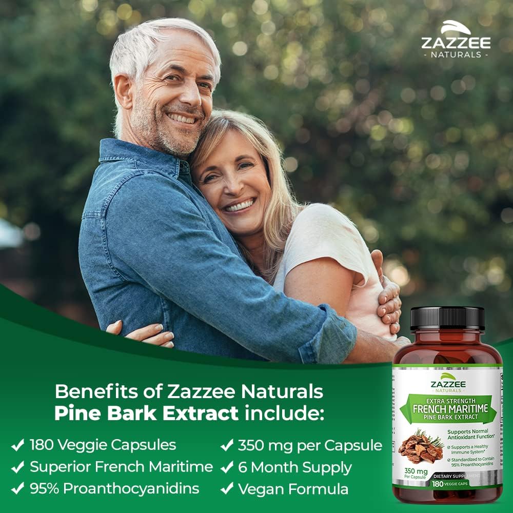French Maritime Pine Bark Extract 350 mg 180 Vegan Capsules Z85465