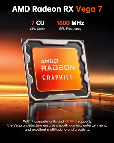 Mini PC Gaming, AMD Ryzen 5 7430U, 16GB DDR4 512GB SSD, 4K Triple Display WiFi6 BT5.2 D284