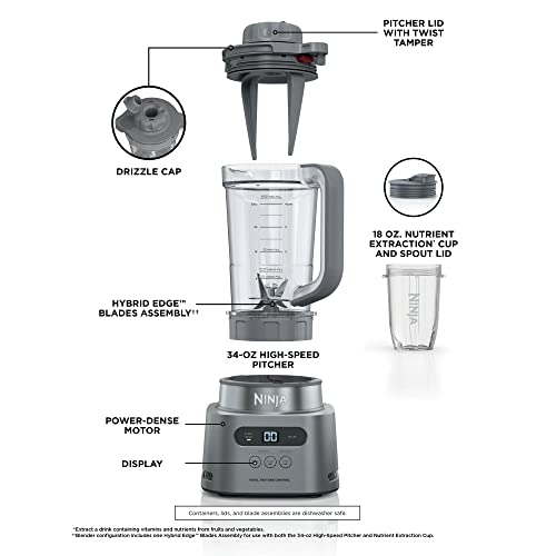High-Speed 1500 WP Blender with 34-oz. Pitcher and 18-oz. To-Go Cup F55411