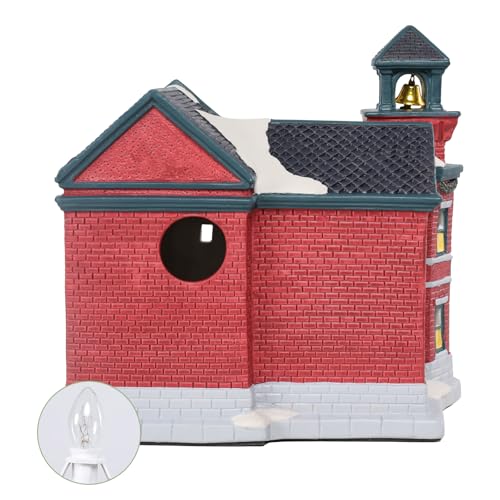 Christmas Ceramic Post Office Decoration with Lights G1105