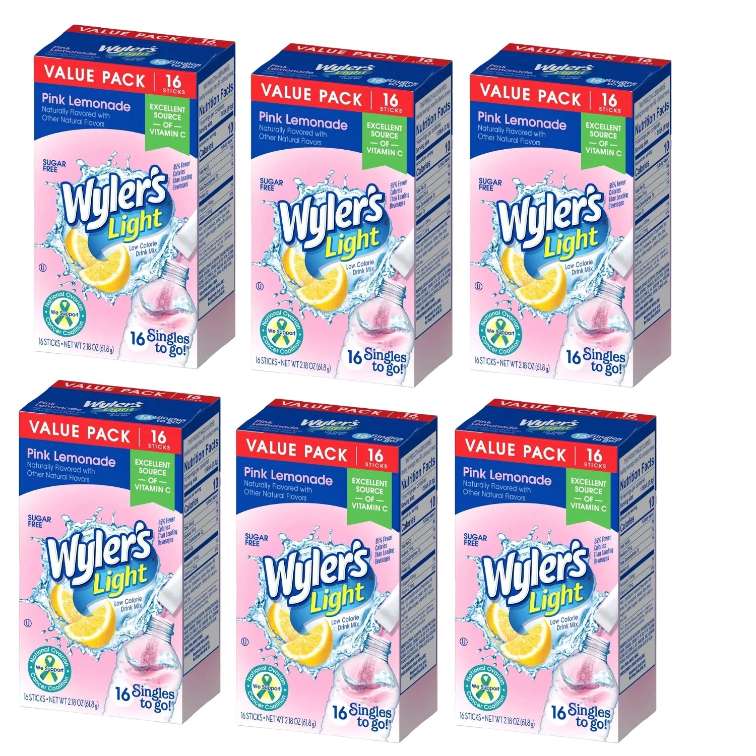 Pink Lemonade Powdered Drink Mix 16 Stick M990571