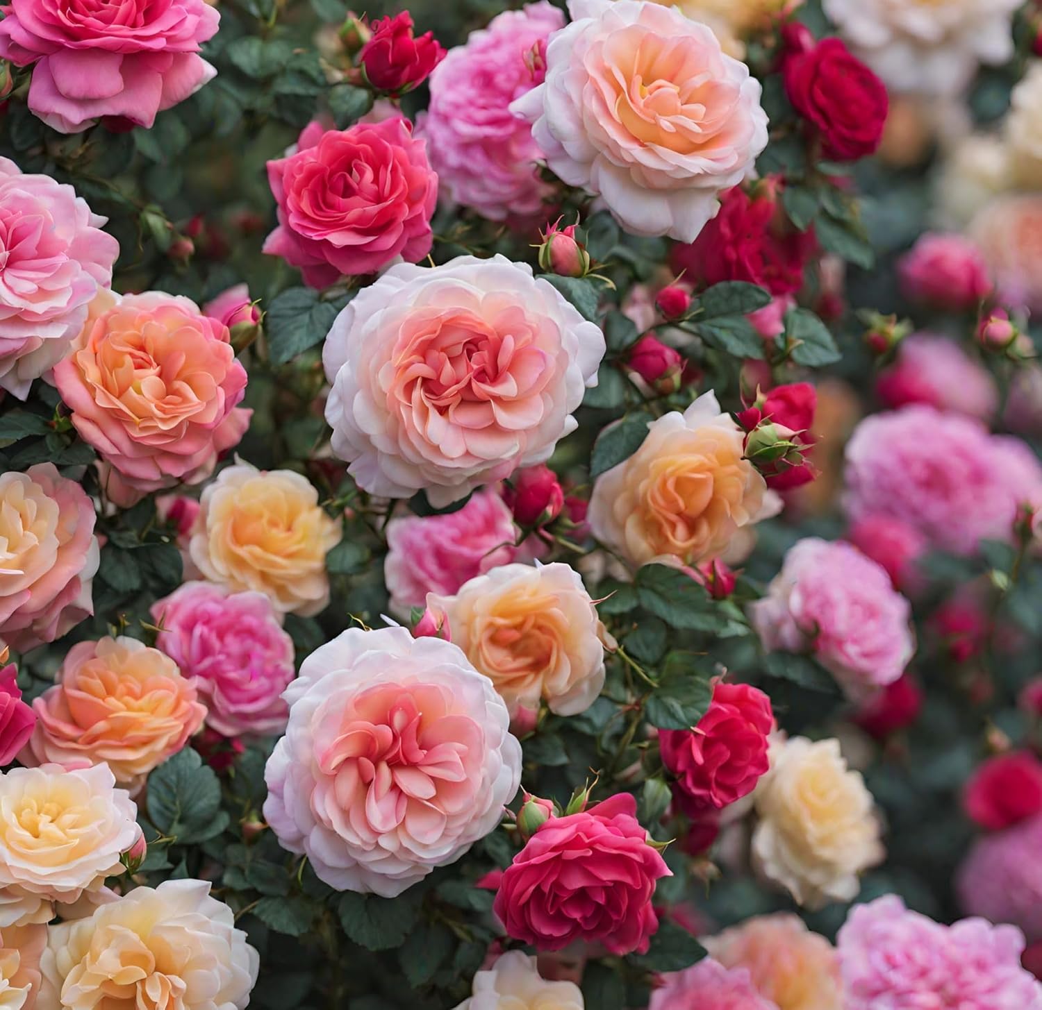 16 Varieties Mixed Color Rose Seeds D6430