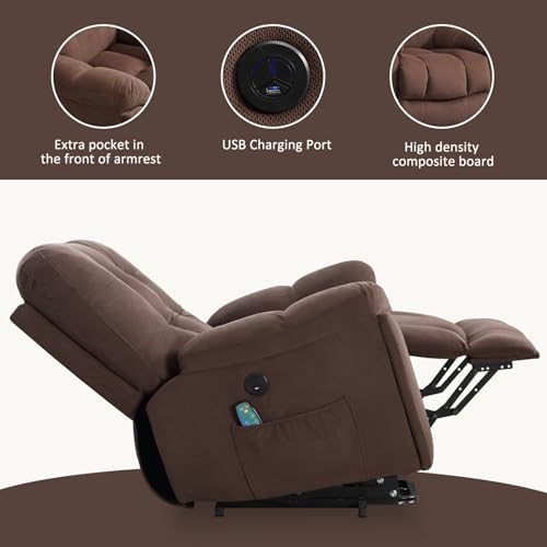 Power Lift Electric Recliner Chair with USB Charge Port and 2 Cup Holders X5713