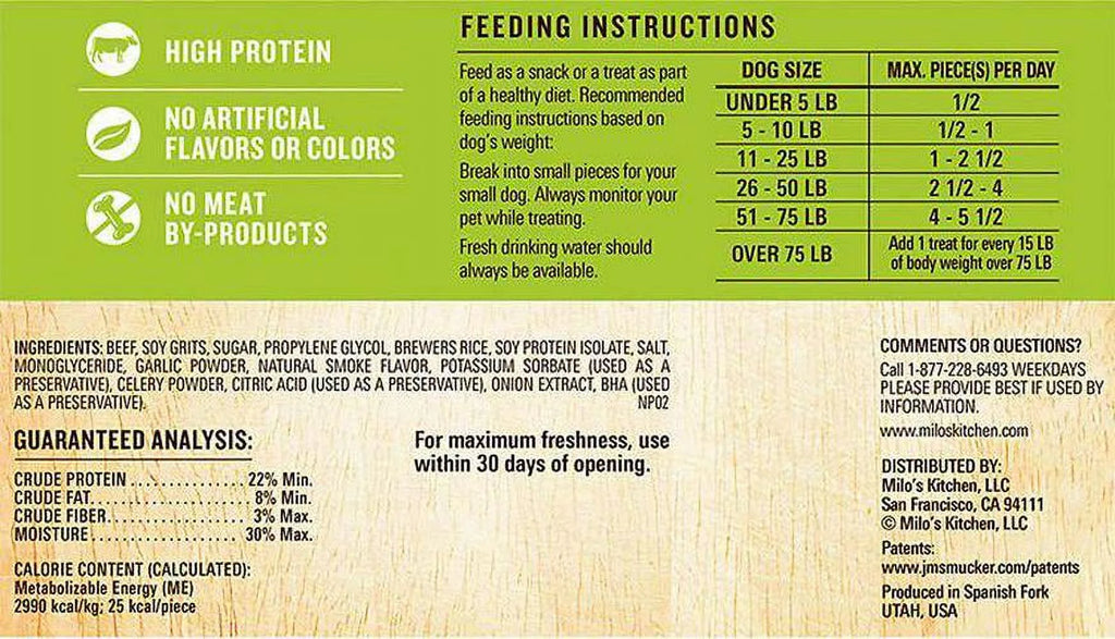 Beef and Rice Sausage Slices Dog Treats, 18 oz. K939693