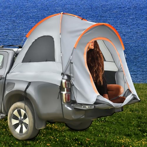 Truck Tent, Oxford Cloth Waterproof PU2000mm 2-3 Person Camping Tent N573629