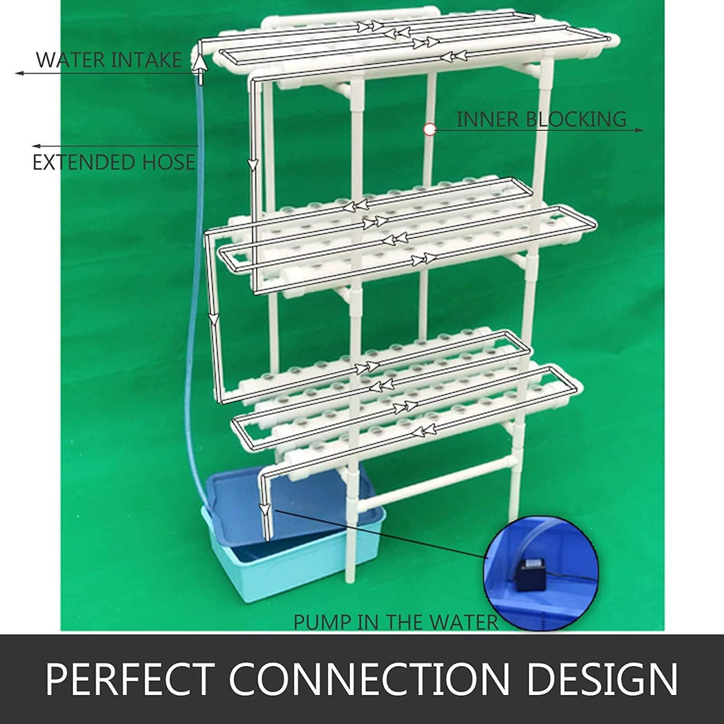 3 Layers 12 Pipes Hydroponic Grow Kit H229953