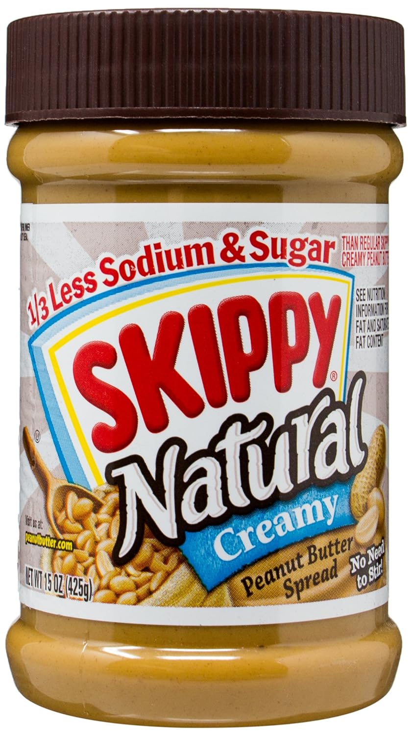 Creamy Natural Peanut Butter Spread 15 Ounce Y864
