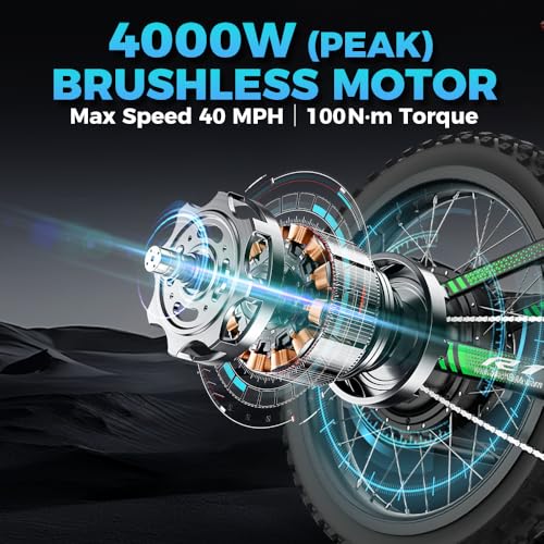 60V 25Ah Removable Battery Electric Dirt Bike with Full Suspension C663032