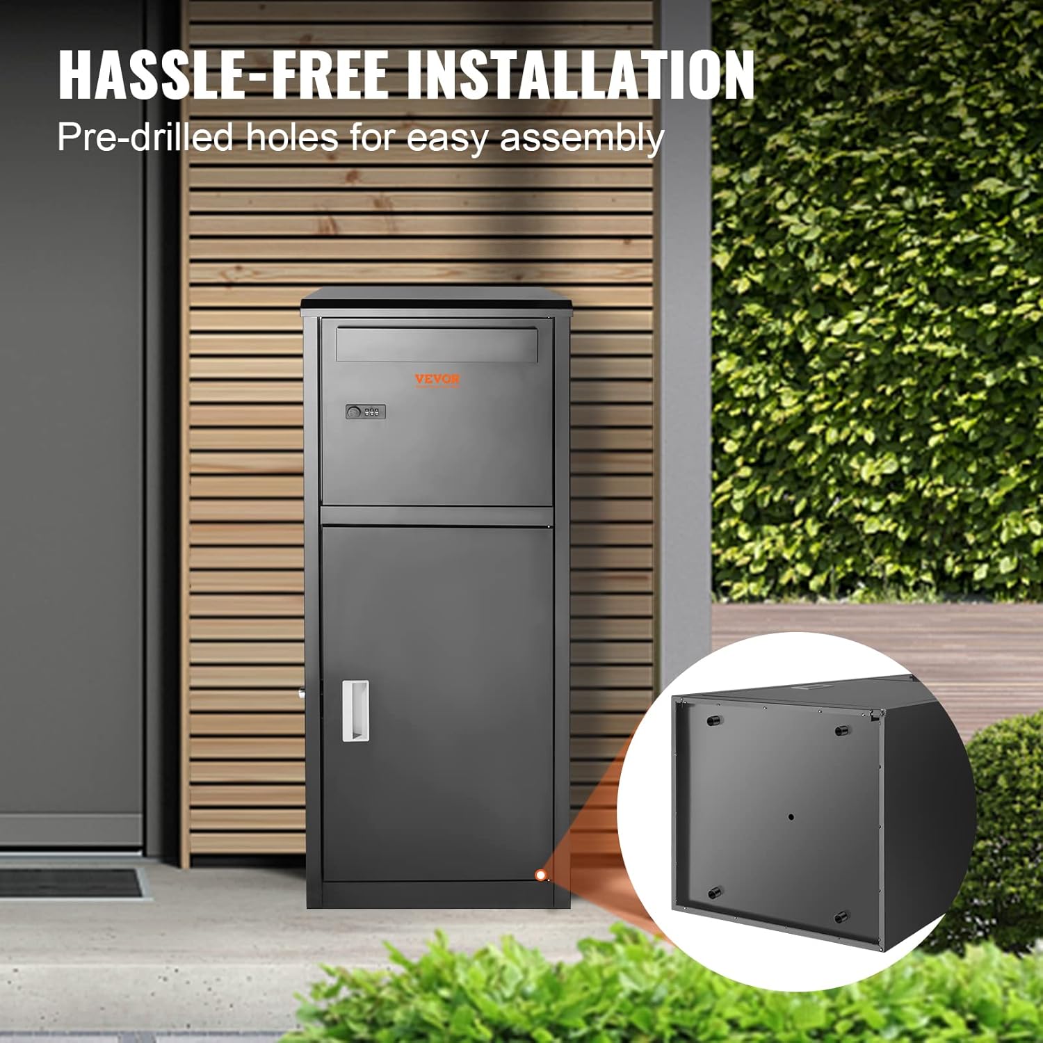 Galvanized Steel Package Delivery Box with Coded Lock M4293