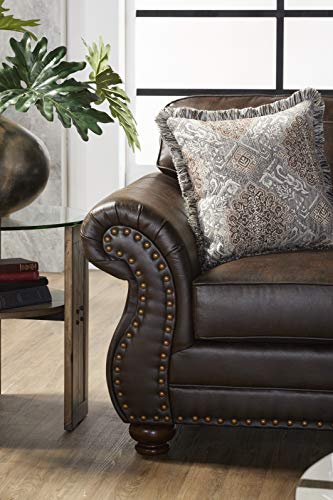 Brownie Faux Leather Sofa & Loveseat Set U760