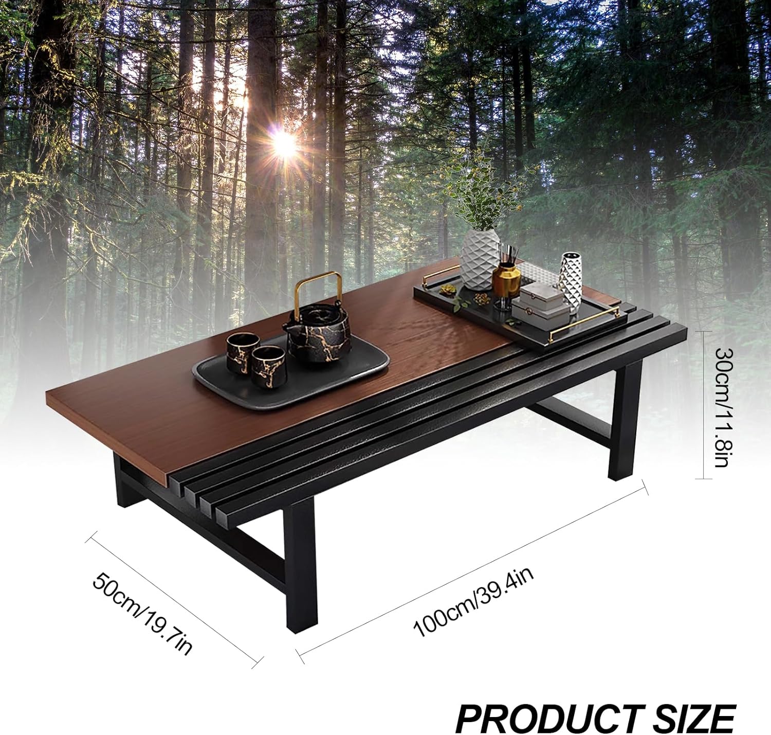 39.4in Rectangular Low Coffee Table B6299