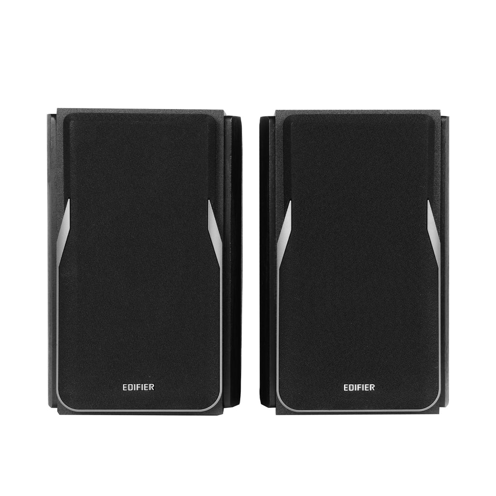 Black Powered Bookshelf Speakers, 2.0 Stereo Active Near Field Monitors, 42 Watts RMS W73902