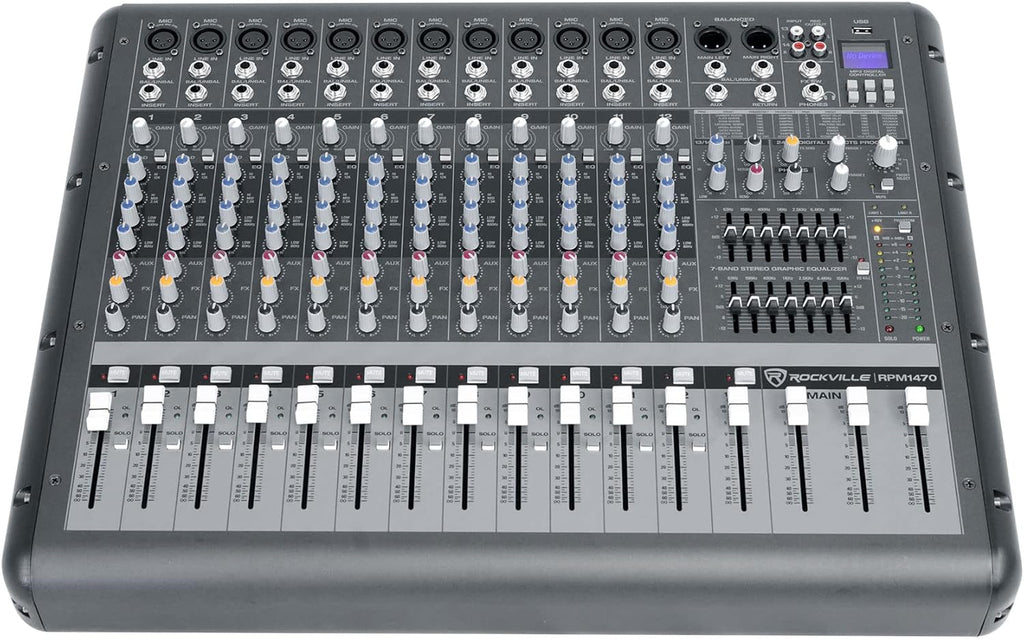 12 Channel 4800w Powered Mixer P876443