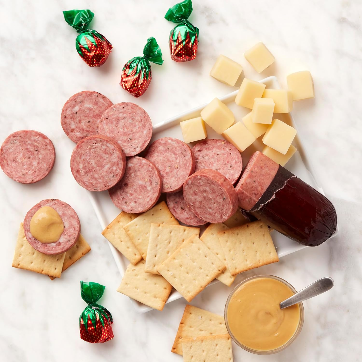 Sausage & Cheese Small Food Gift Basket E565