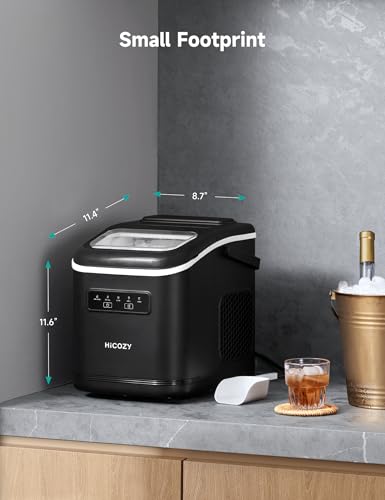 Black Countertop Ice Maker, 26 lbs/Day T513424