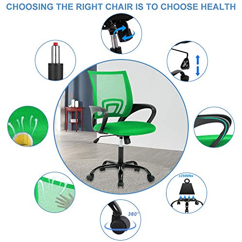 Black Mesh Ergonomic Office Chair with Lumbar Support F217