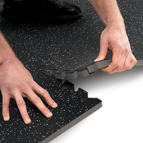 Interlocking Dual Density Rubber Top EVA Foam Floor Mat S74429