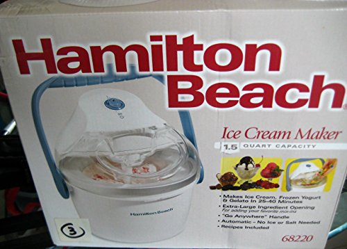 1.5-Quart Capacity Ice Cream Maker, White V509