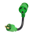 3 Prong 12 Inch 30 Amp to 30 Amp RV Generator Adapter Cord, STW 10/3, L5-30P to TT-30R N74697