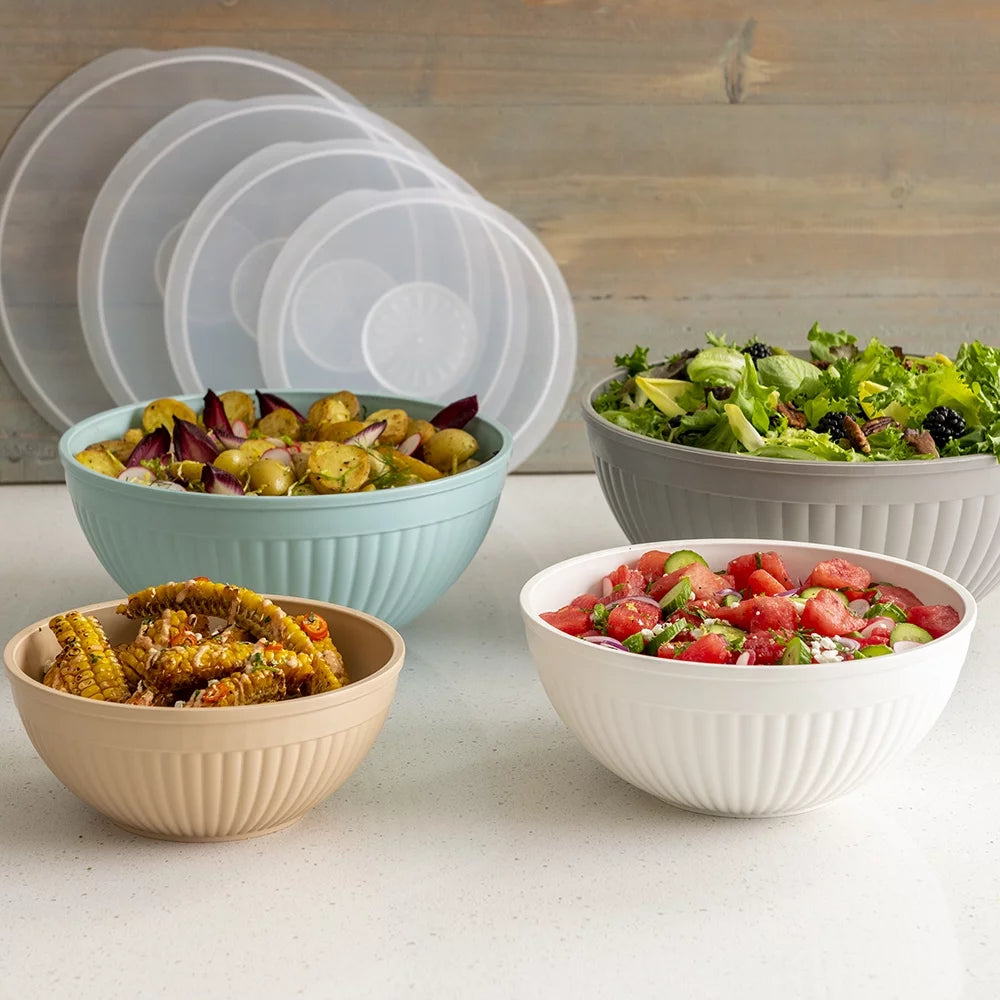 8 Piece Covered Bowl Set E2368