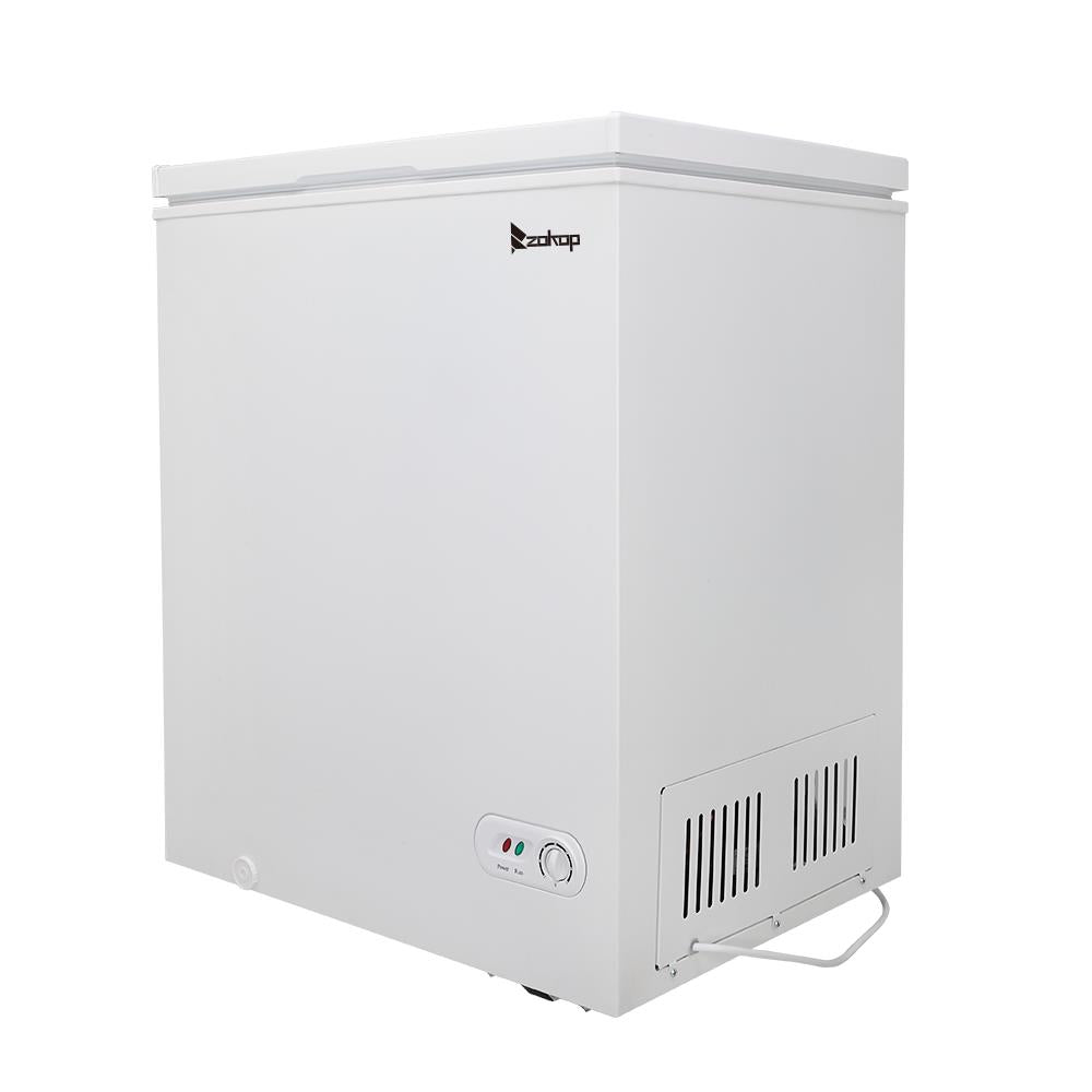 White 5.0 Cu.ft Single Door Chest Freezer L1787