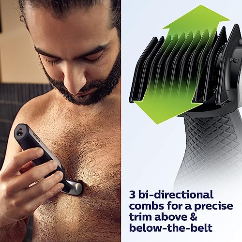 Showerproof Body & Manscaping Trimmer with Back Attachment N615