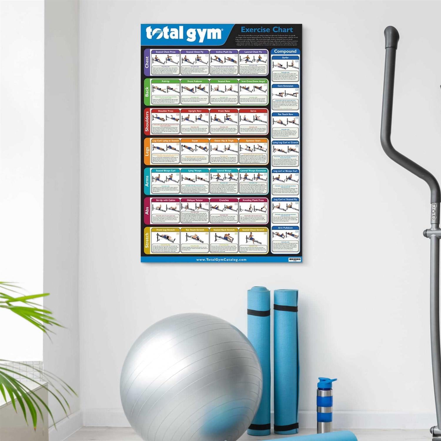Exercise Chart with 35 Workouts F752946