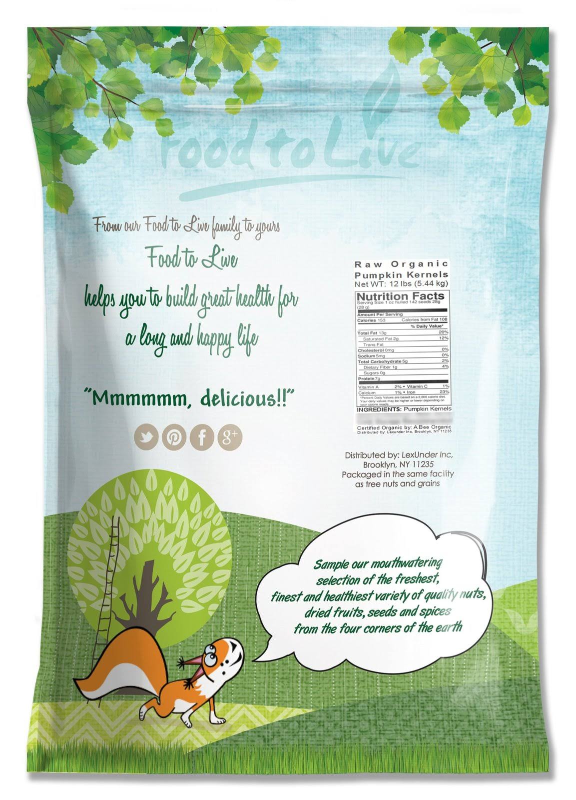 Organic Raw Pepitas 12 Pounds D6238