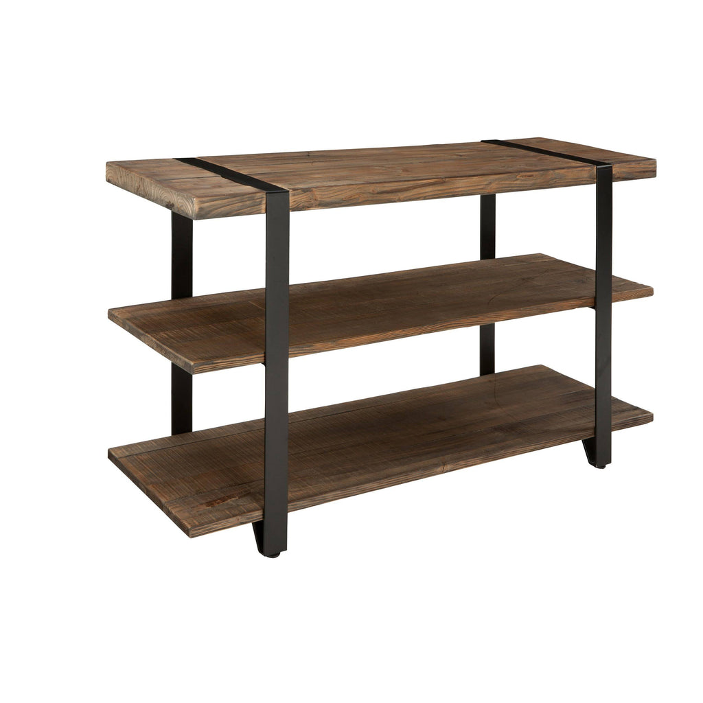 Natural Reclaimed Wood Media Console Table V671