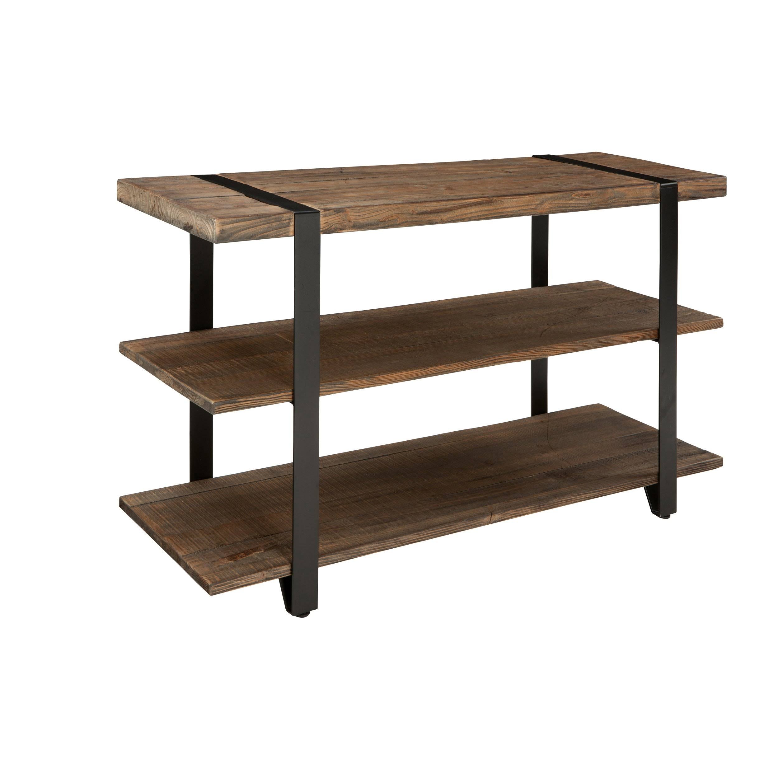 Natural Reclaimed Wood Media Console Table V671