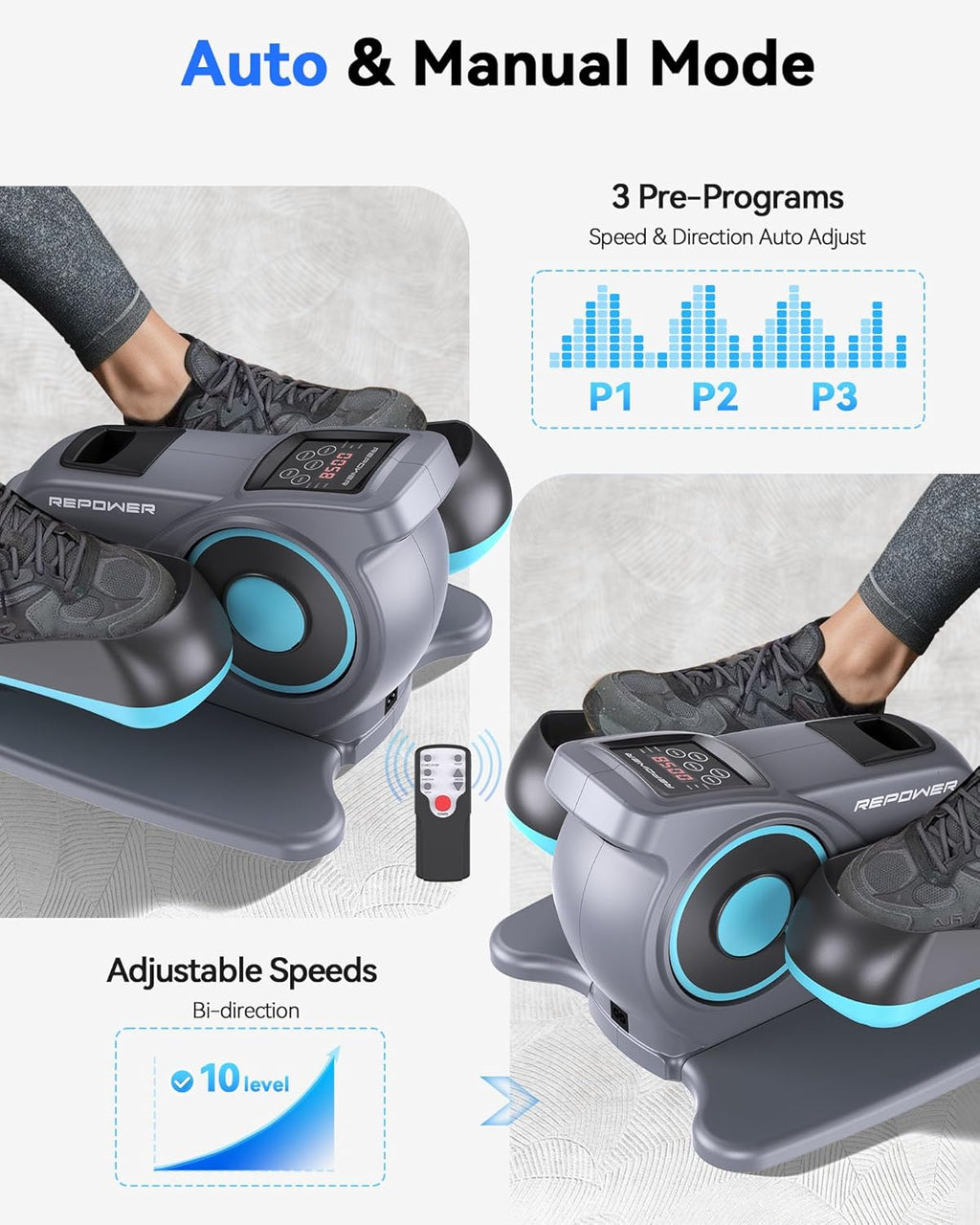 Electric Under Desk Elliptical Machine O86812