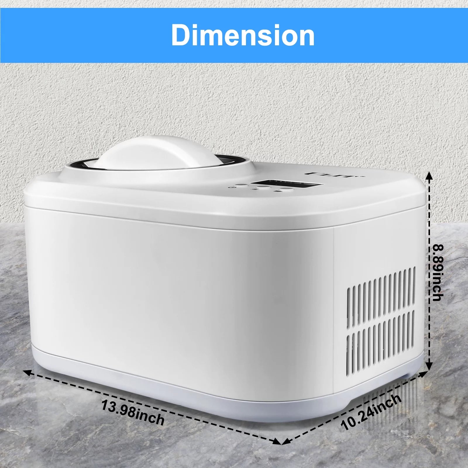1 Quart Automatic Ice Cream Maker O617
