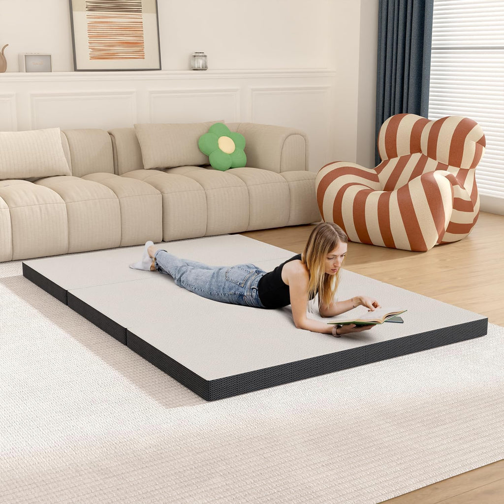 3 Inch Full Trifold Mattress with Washable Cover J6735