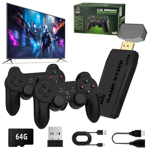 64GB Wireless Retro Game Console with Dual Wireless Controllers K27444