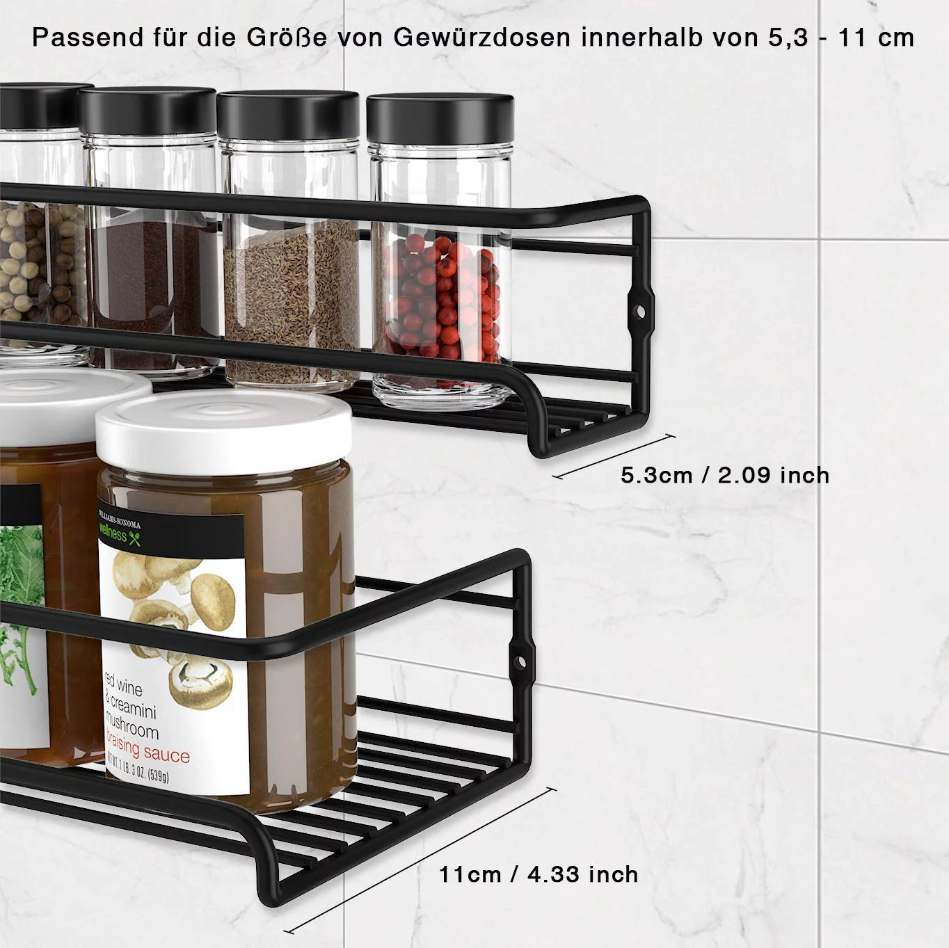 4 Tier Hanging Spice Rack Organizer F163038