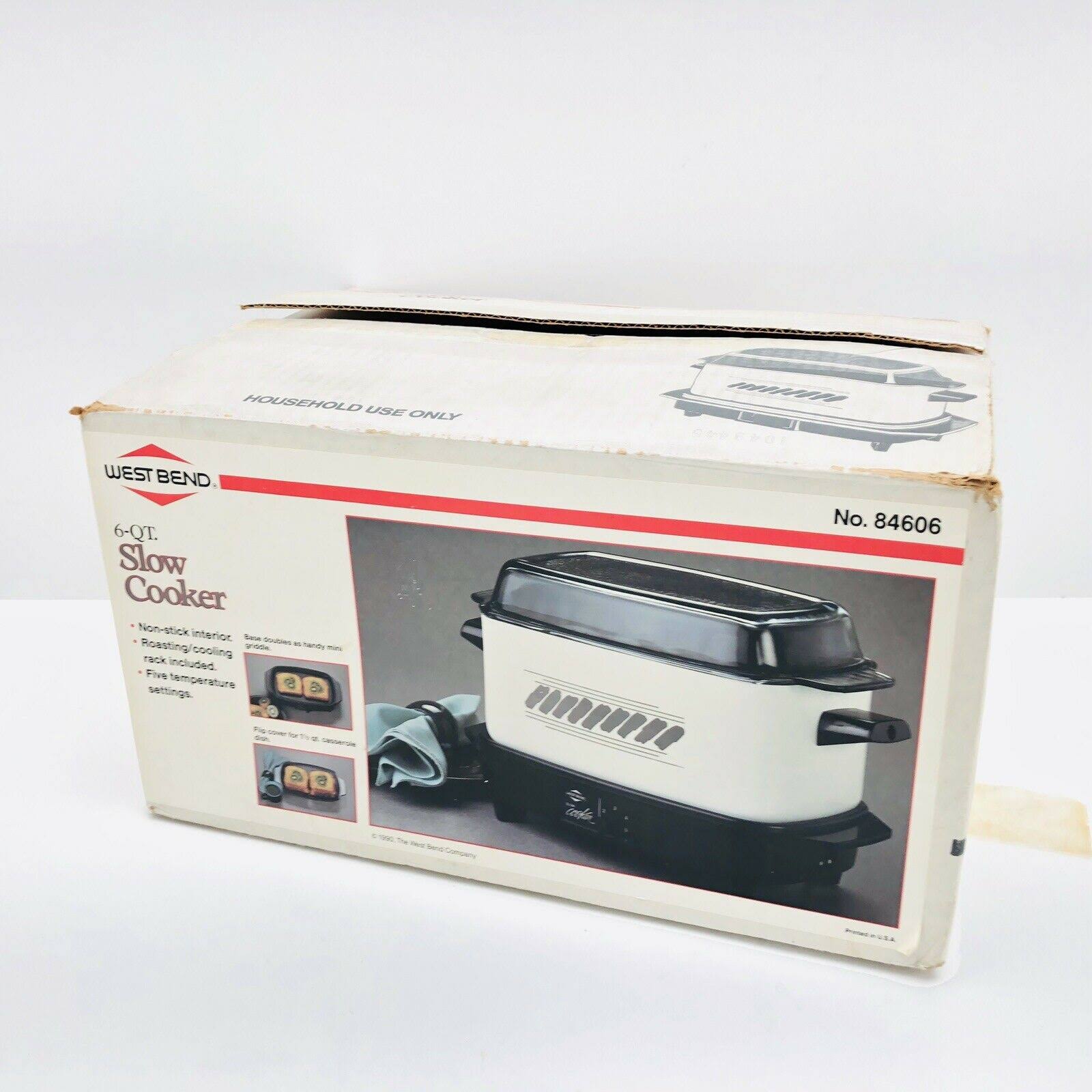6 Quart Slow Cooker with Dome Lid I8973