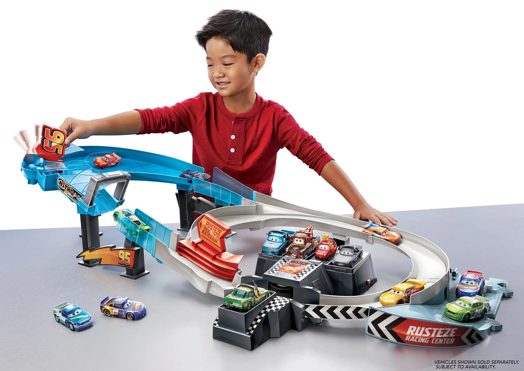 Double Circuit Speedway Playset with Lightning McQueen Toy Car A519
