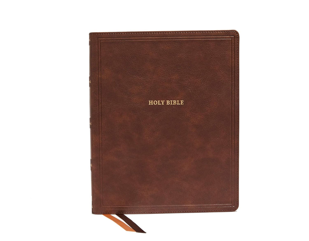 Brown Leathersoft Large Print Holy Bible L841074