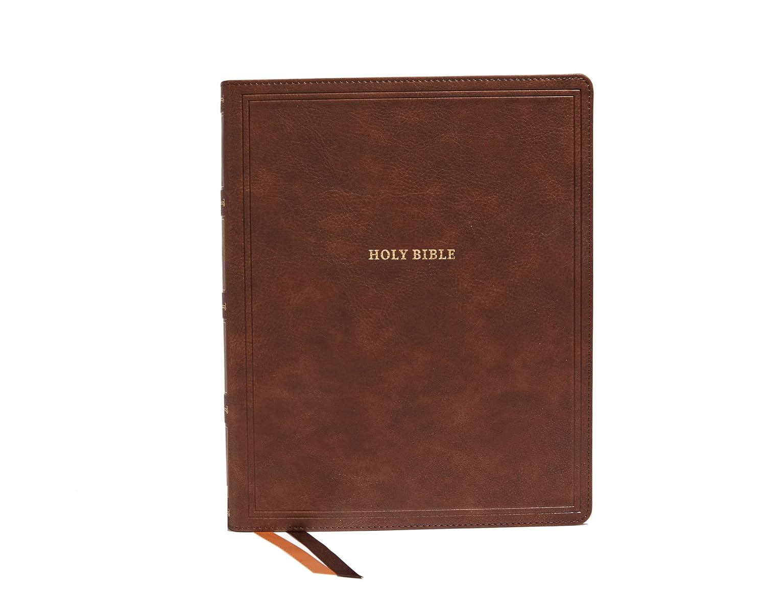Brown Leathersoft Large Print Holy Bible L841074