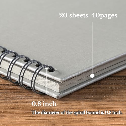 10 x 10 Inch 40 Pages Hardcover Kraft Paper Scrapbook Album X394511
