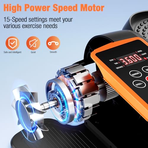 Ellipse Leg Exerciser with Remote, 15 Adjustable Speed, Quiet Elliptical Machine J46981
