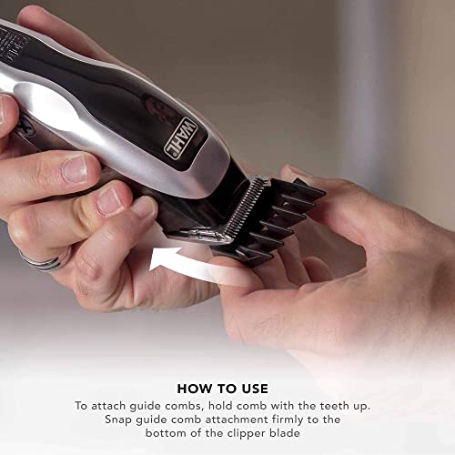 Black 8 Piece Taper Attachment Comb Set C972