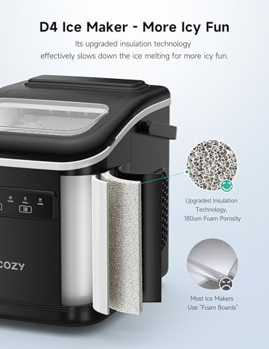 Black Countertop Ice Maker, 26 lbs/Day T513424