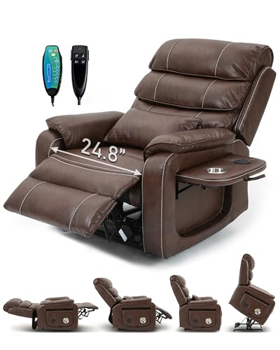 Large Power Lift Recliner with Heated and Massage, Dual Motor, 25in Extra Wide Seat G537713
