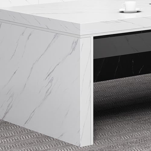 L-Shaped Desk with Charging Station File Drawer and Storage Shelve X461019