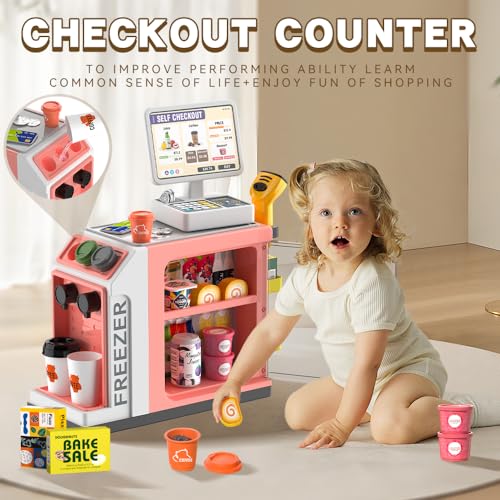 48PCS Pretend Play Cash Register Playset L353