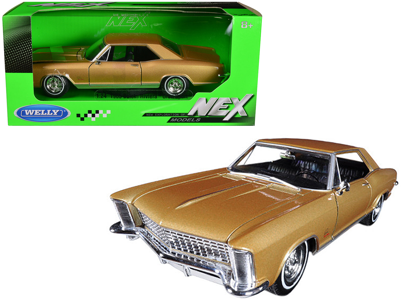Gold Metallic 1/24 Diecast Model Car I106680