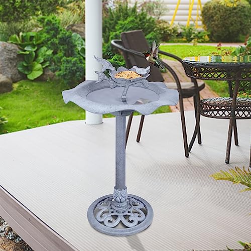 Grey Antique Large Birdbath F181199