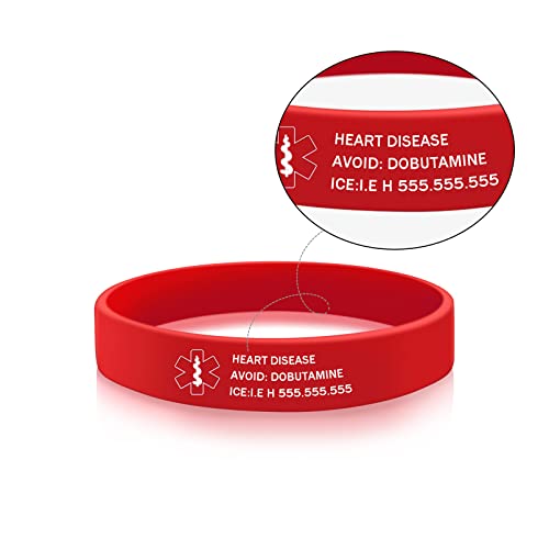 Silicone Emergency ID Bracelet J515